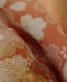 成人式振袖[おぼろ染め絞り]サーモンピンク橙ぼかし・小花、金駒刺繍[身長177cmまで]No.903